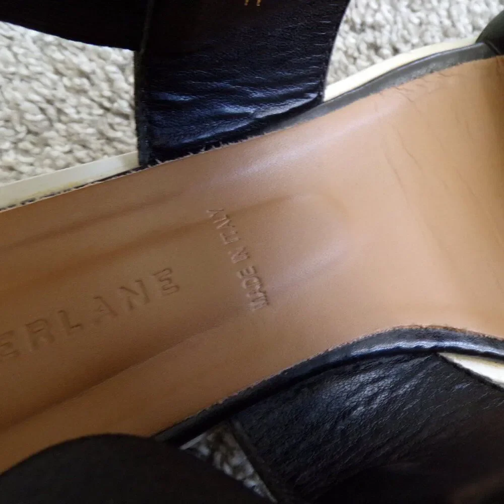 Everlane Black leather platform sandals 11